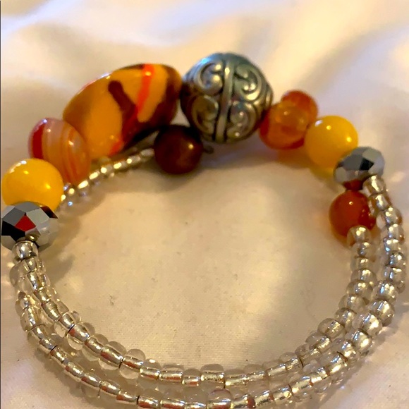 Memory wrap beaded bracelet - Picture 5 of 5